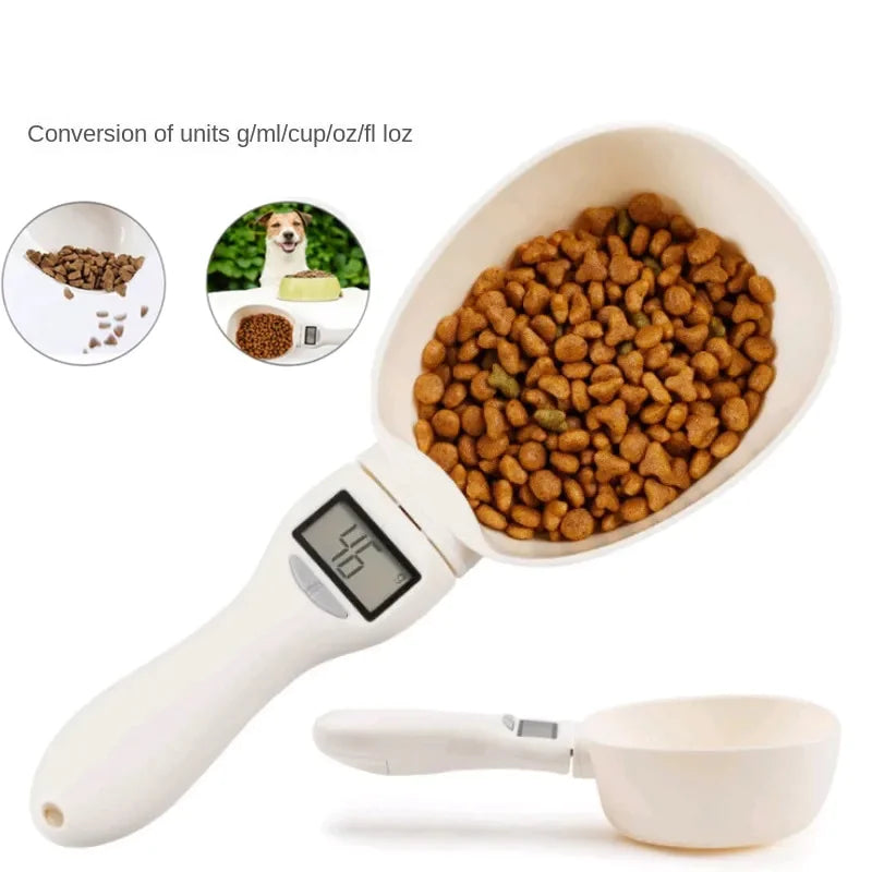 Báscula de Comida para Mascotas con Pantalla LCD